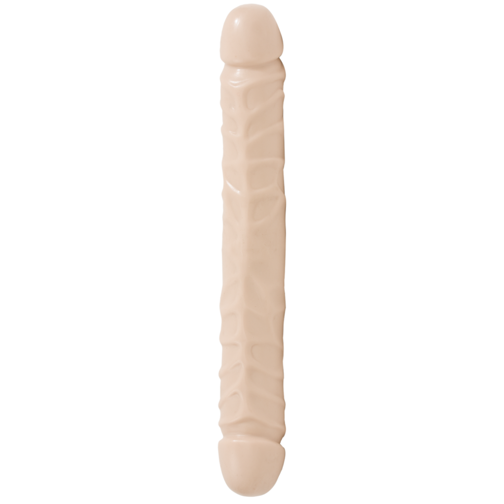 Jr. Veined Double Header - Dildo met Double Ends - 12 / 30 cm