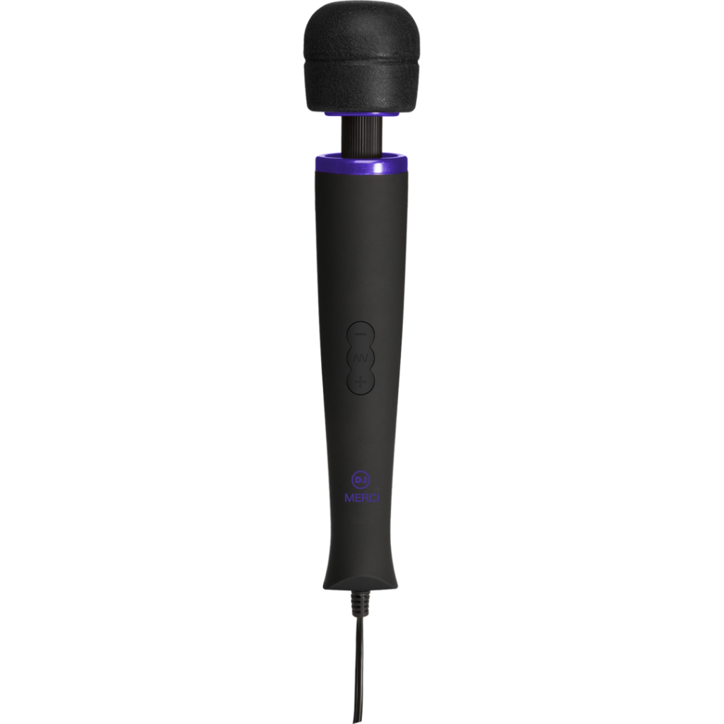 Power Wand - Ultra-Powerful Silicone Wand Massager - Zwart