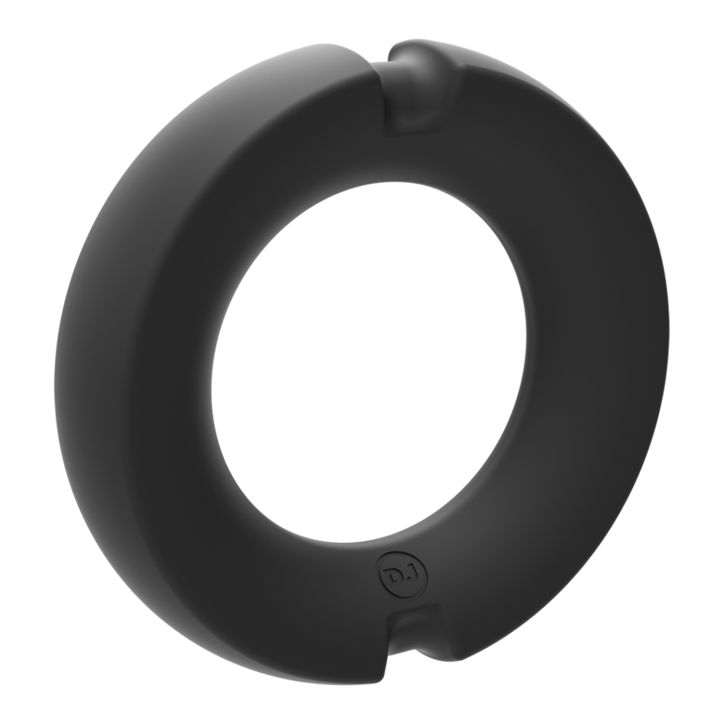 De Paradox - Silicone/Metal Cock Ring - 35mm - Zwart