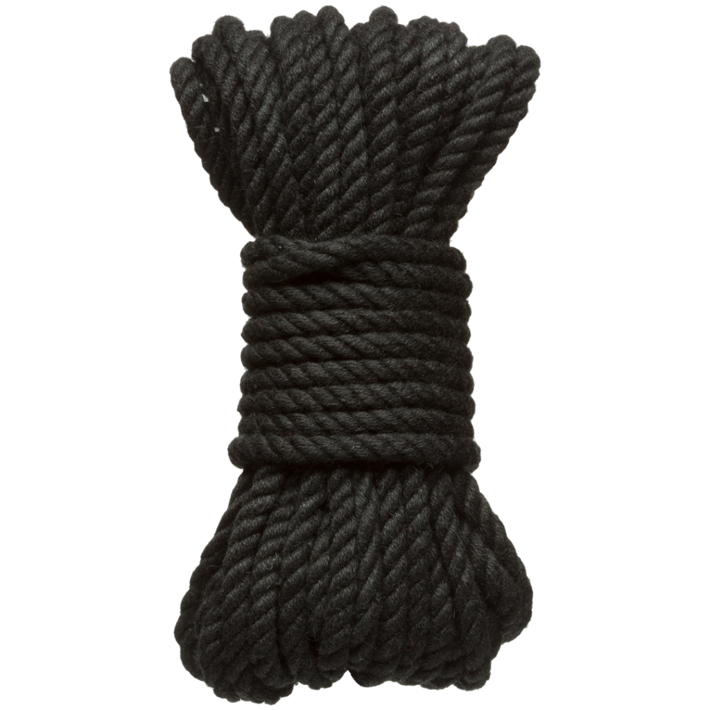 Bind en Tie - 6mm hennep bondage touw - 30 ft - zwart