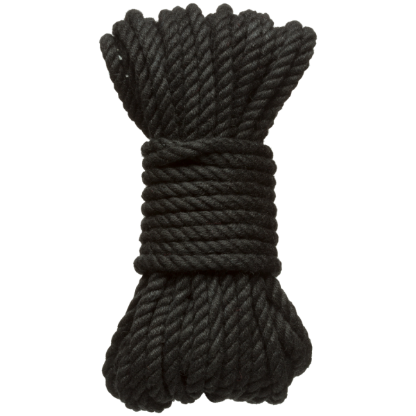 Bind en Tie - 6mm hennep bondage touw - 30 ft - zwart