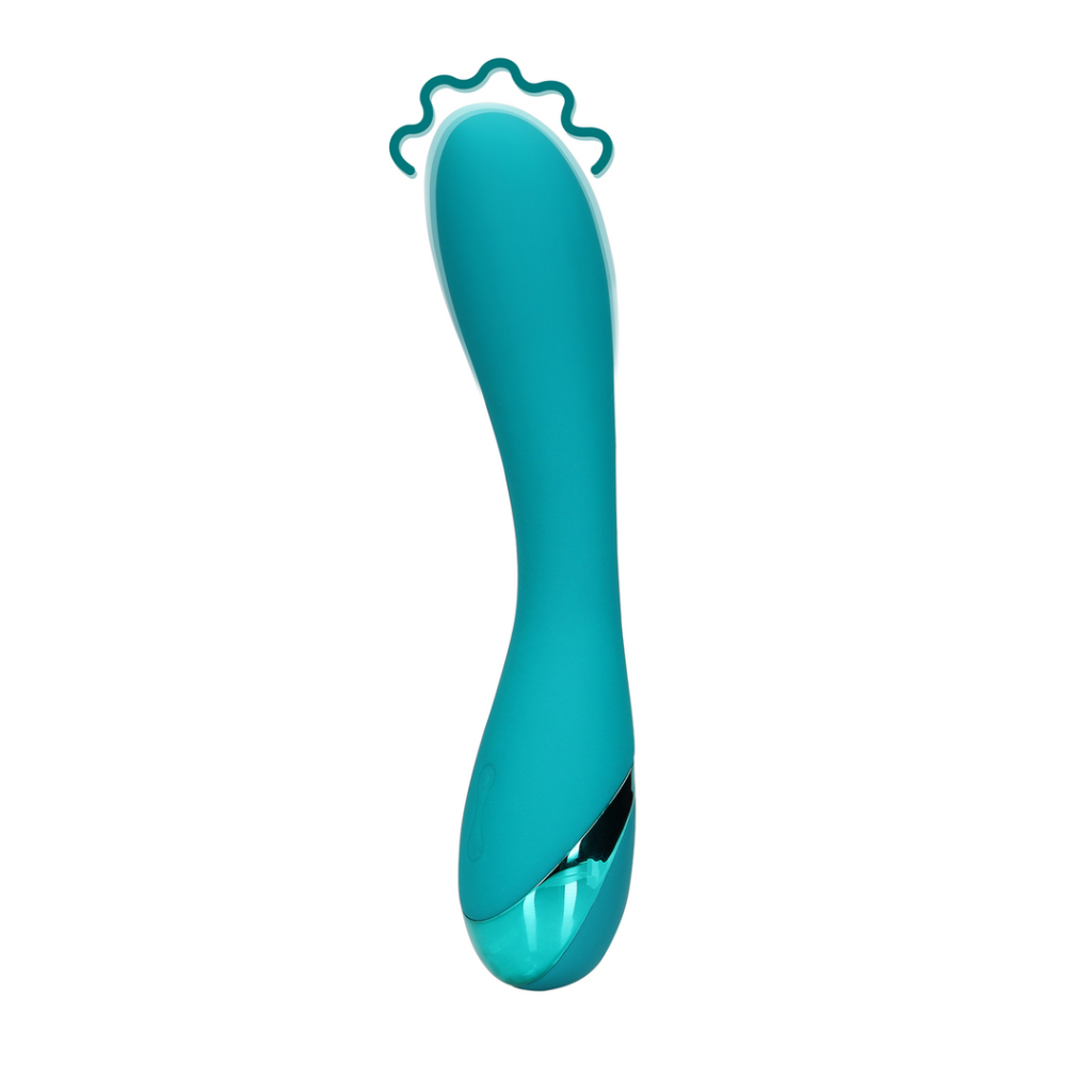 Glad Siliconen G-Spot Vibrator - Teal Blauw