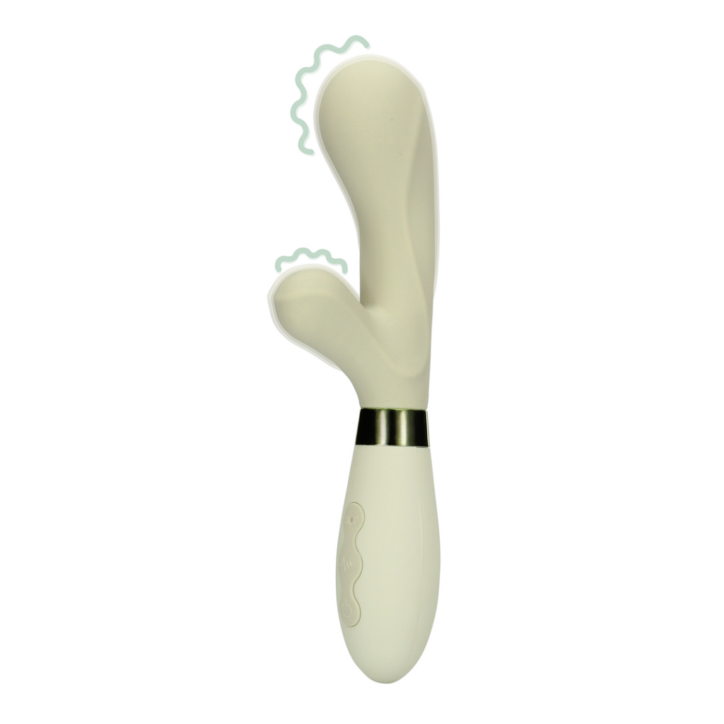 Siliconen Rabbit Vibrator - Misty Green