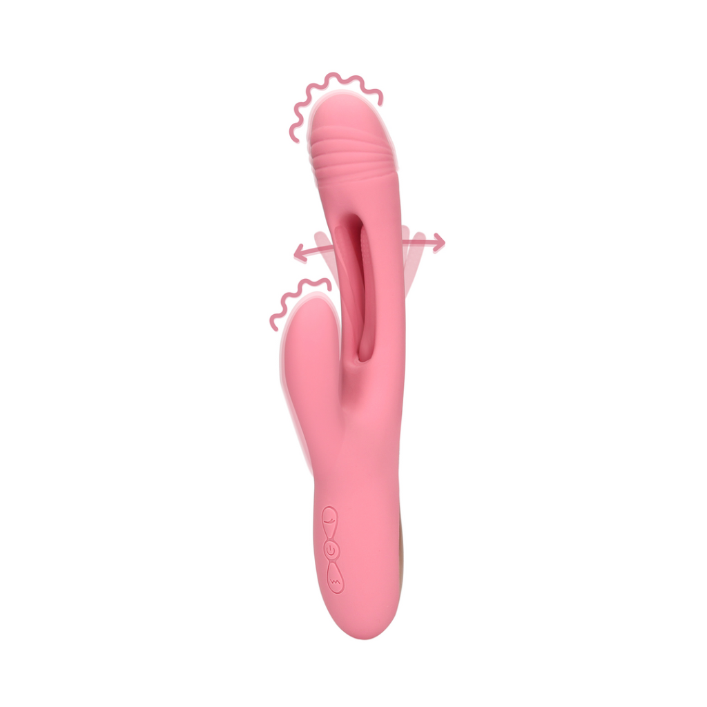 Flapperende G-Spot Rabbit Vibrator - Roze Arabesque
