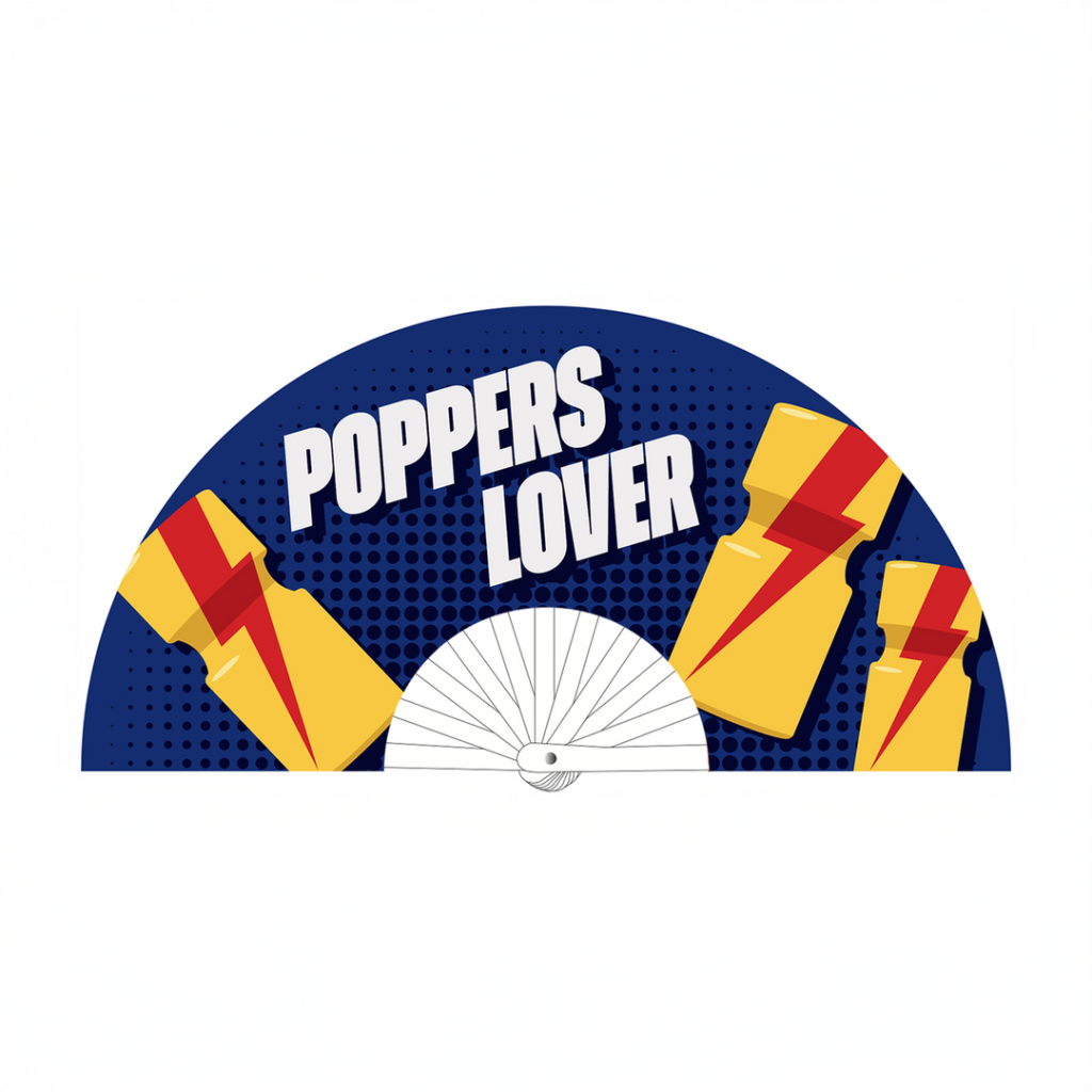 Poppers Lover - Ventilator - 64 cm - Blauw/Geel