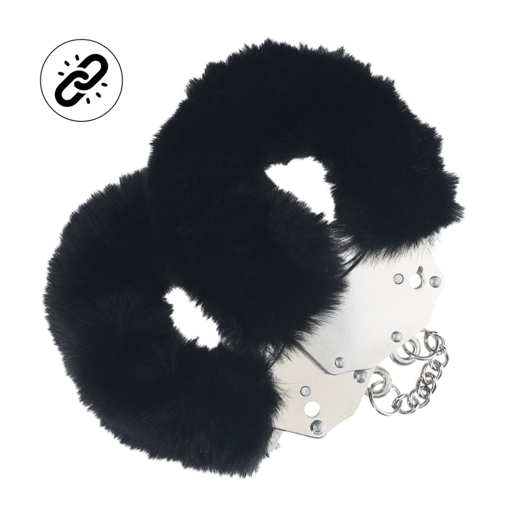 Zware Fluffy Handboeien - Zwart