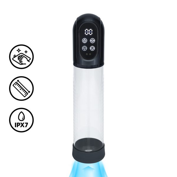 Engage - Automatische Waterdichte Penis Pomp en Masturbator - Gun Metal