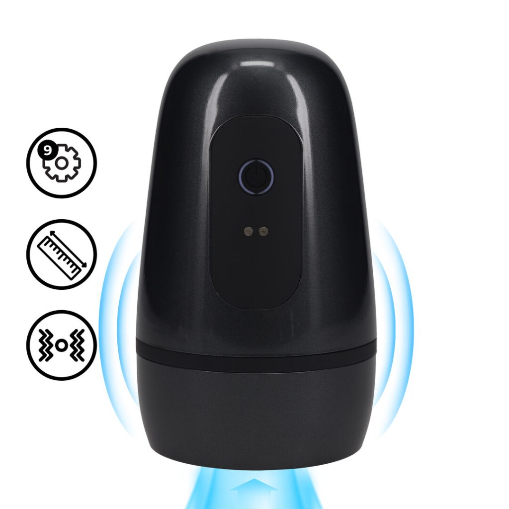 Pulsar - Negative Pressure Suction and Vibration Masturbator Pump - Gun Metal