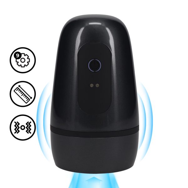 Pulsar - Negative Pressure Suction and Vibration Masturbator Pump - Gun Metal