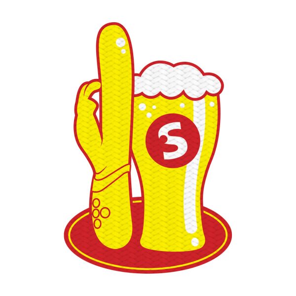Geweven Badge - Vibrator en Bier