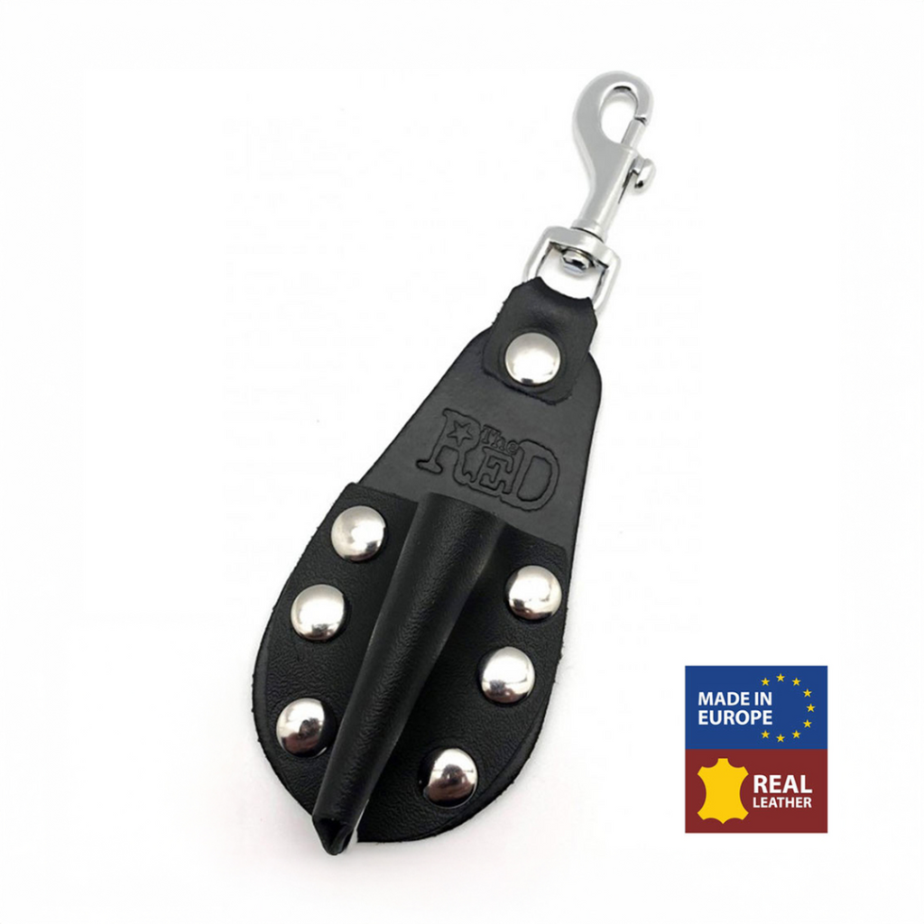 Leren Aroma Fles Houder - Klein - Zwart