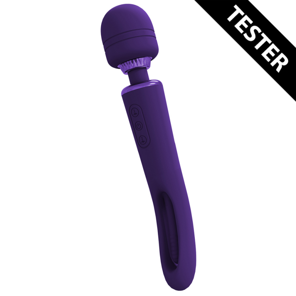 Kiku - Dubbele Eind Wand met Innovatieve G-Spot Flapper Stimulator - Paars - Tester