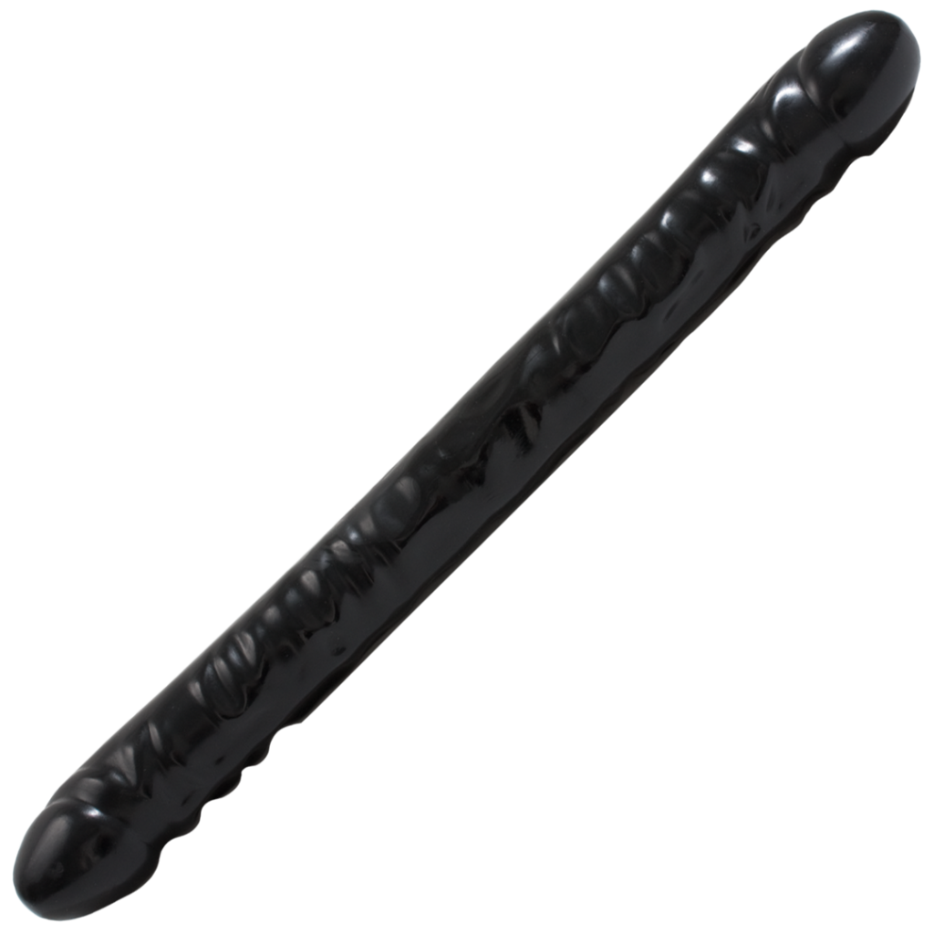 Geaderde Double Header - Dildo met Dubbele Einden - 18 / 45 cm