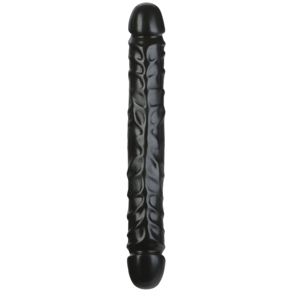 Jr. Veined Double Header - Dildo met Dubbele Einden - 12 / 30 cm