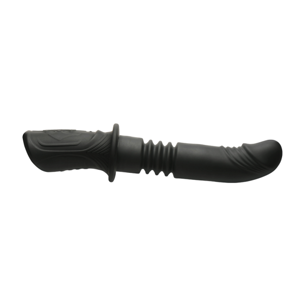 Power Thrust - Duwende Siliconen Vibrator - Zwart
