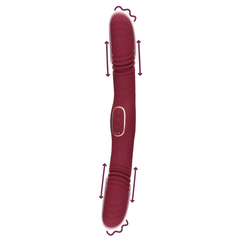Dubbelzijdige Duwvibrator - Merlot Druif