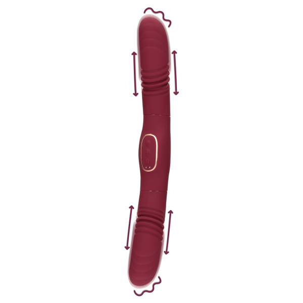 Dubbelzijdige Duwvibrator - Merlot Druif