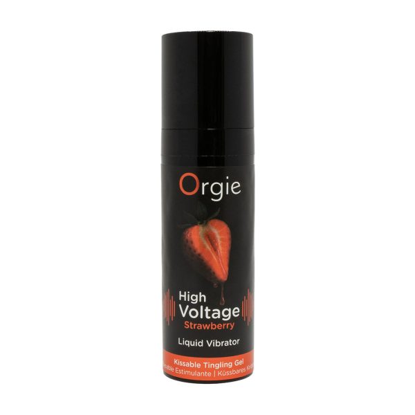 High Voltage - Vloeibare Vibrator - Aardbei - 0,5 fl oz / 15 ml