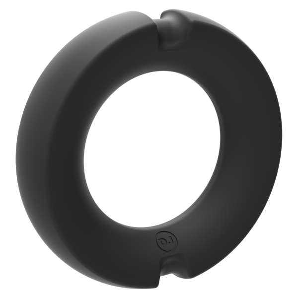 De Paradox - Silicone/Metal Cock Ring - 45mm - Zwart