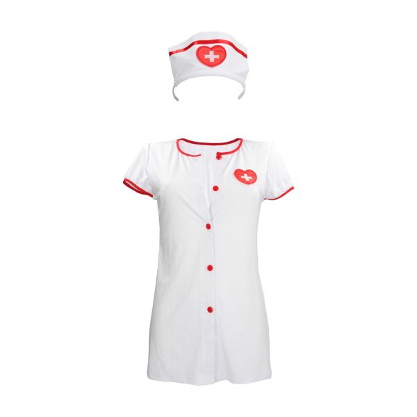 Verpleegster Kostuum - S/M - Wit