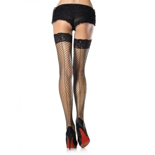 LEG AVENUE - ZELFKLEVENDE INDUSTRIËLE NETPANTY MET ACHTERNAAD
