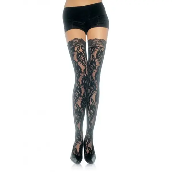 LEG AVENUE - KANTEN KOUSEN MET BLOEMEN