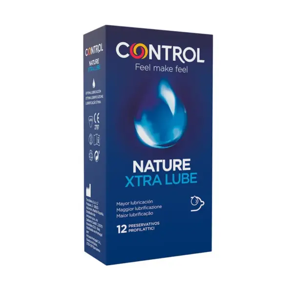 CONTROL - EXTRA GLIJMIDDEL CONDOOMS 12 STUKS