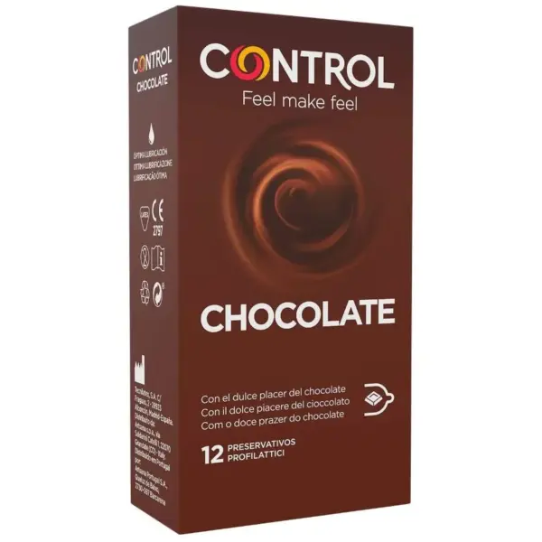 CONTROL - CHOCOLADE CONDOOMS 12 STUKS