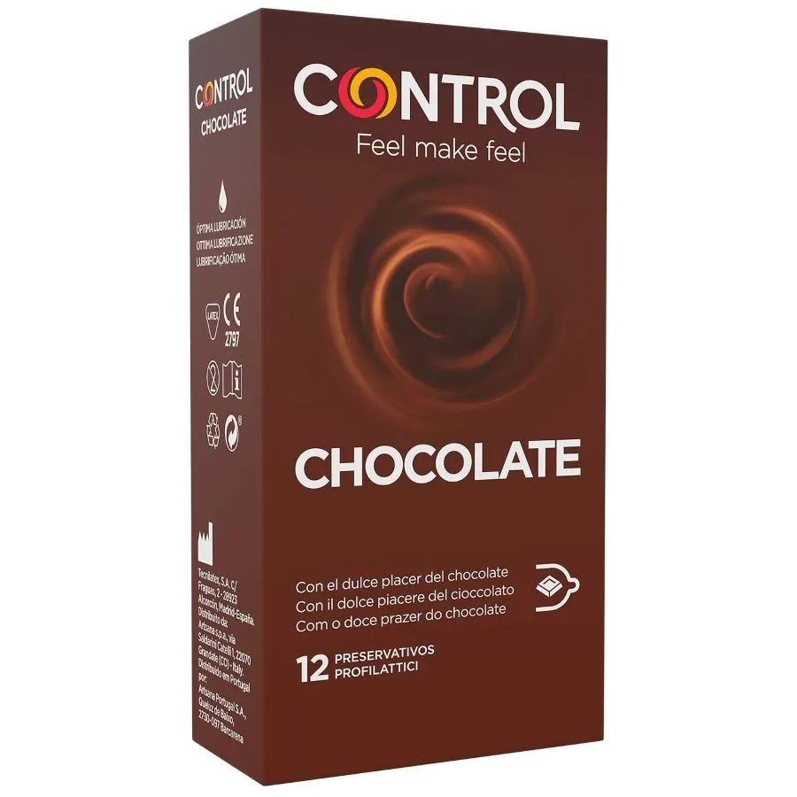 CONTROL - CHOCOLADE CONDOOMS 12 STUKS