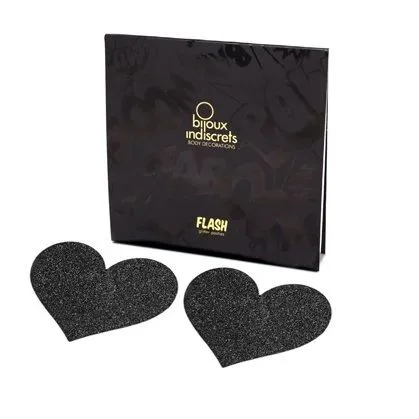 BIJOUX INDISCRETS - FLASH TEPELBEKLEDING ZWART HART