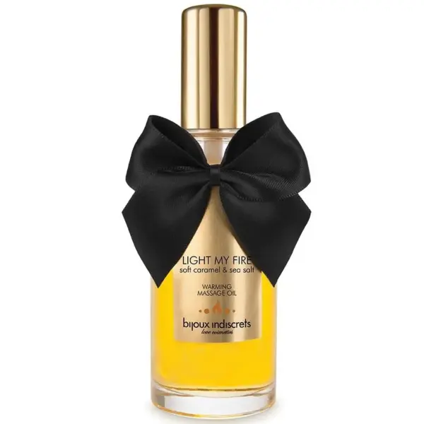 BIJOUX INDISCRETS - MASSAGEOLIE MET WARMTE-EFFECT EN KARAMEL-AROMA
