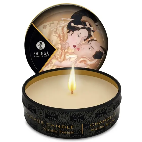 SHUNGA - MINI CARESS BY CANDELIGHT VANILLE MASSAGEKAARS 30 ML
