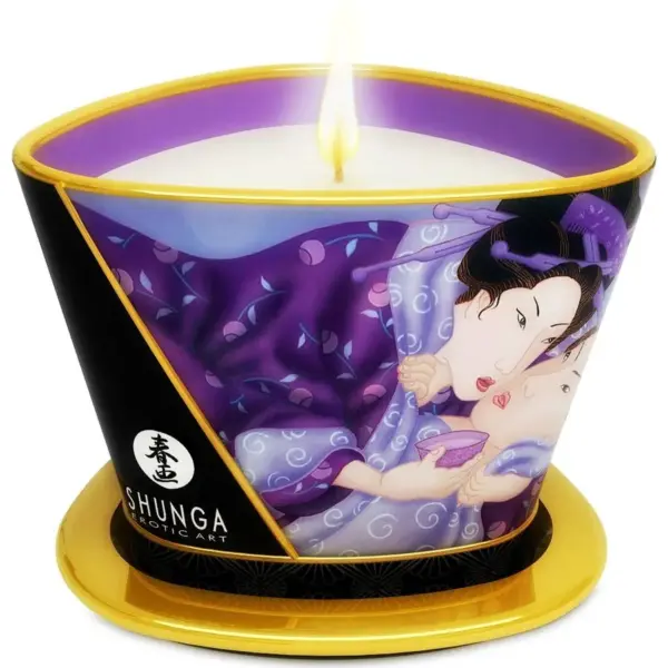 SHUNGA - MINI CARESS BY CANDELIGHT EXOTISCHE FRUIT MASSAGEKAARS 170 ML