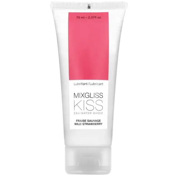 MIXGLISS - WATERGEBASEERD GLIJMIDDEL MET AARDBEIENSMAAK 70 ML