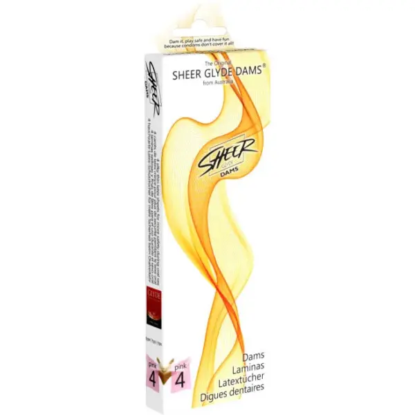 SHEER GLYDE - LATEX LAKENS VOOR DAMES AARDBEI ORALE SEKS