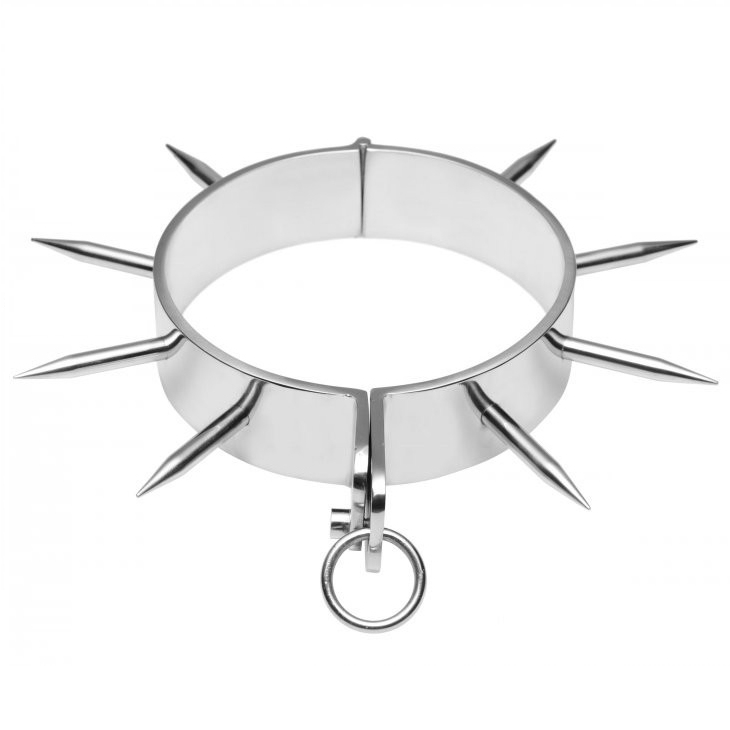 METAL HARD - BDSM SLAVENHALSBAND MET SPIKES