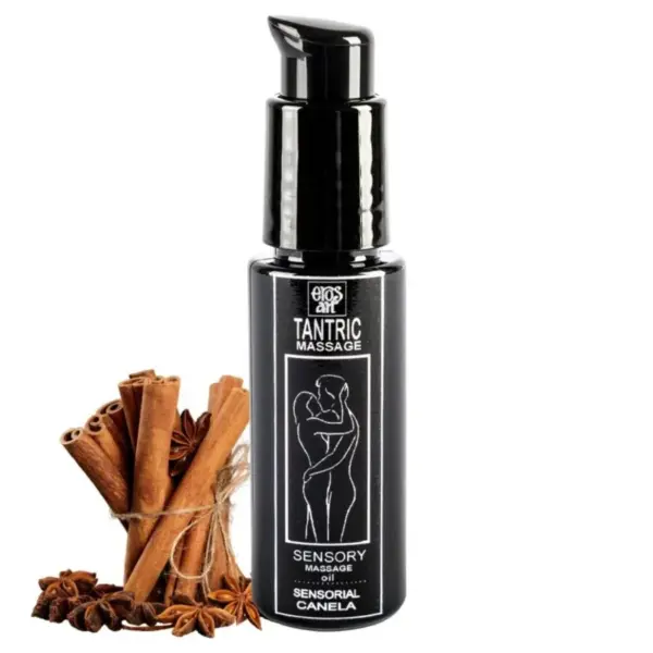 EROS-ART - NATUURLIJKE TANTRISCHE MASSAGEOLIE MET APHRODISIACUM EN KANEEL 30 ML