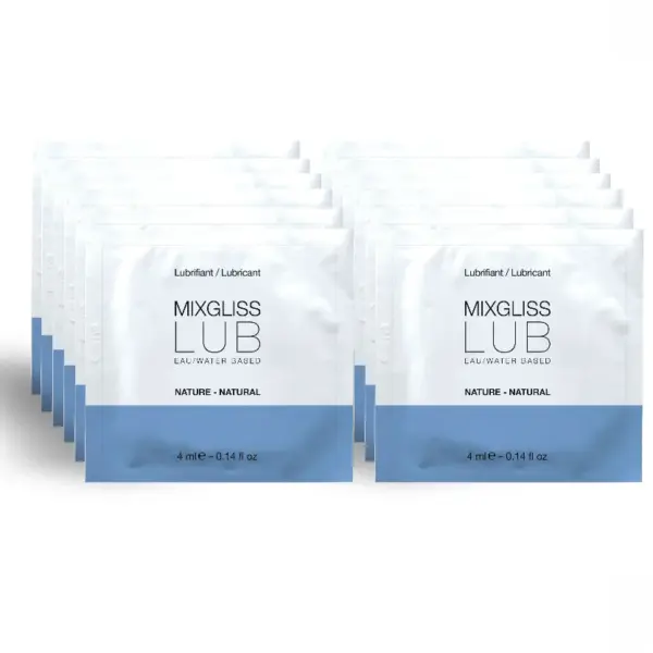 MIXGLISS - NATUURLIJK GLIJMIDDEL OP WATERBASIS 12 ENKELE DOSIS 4 ML