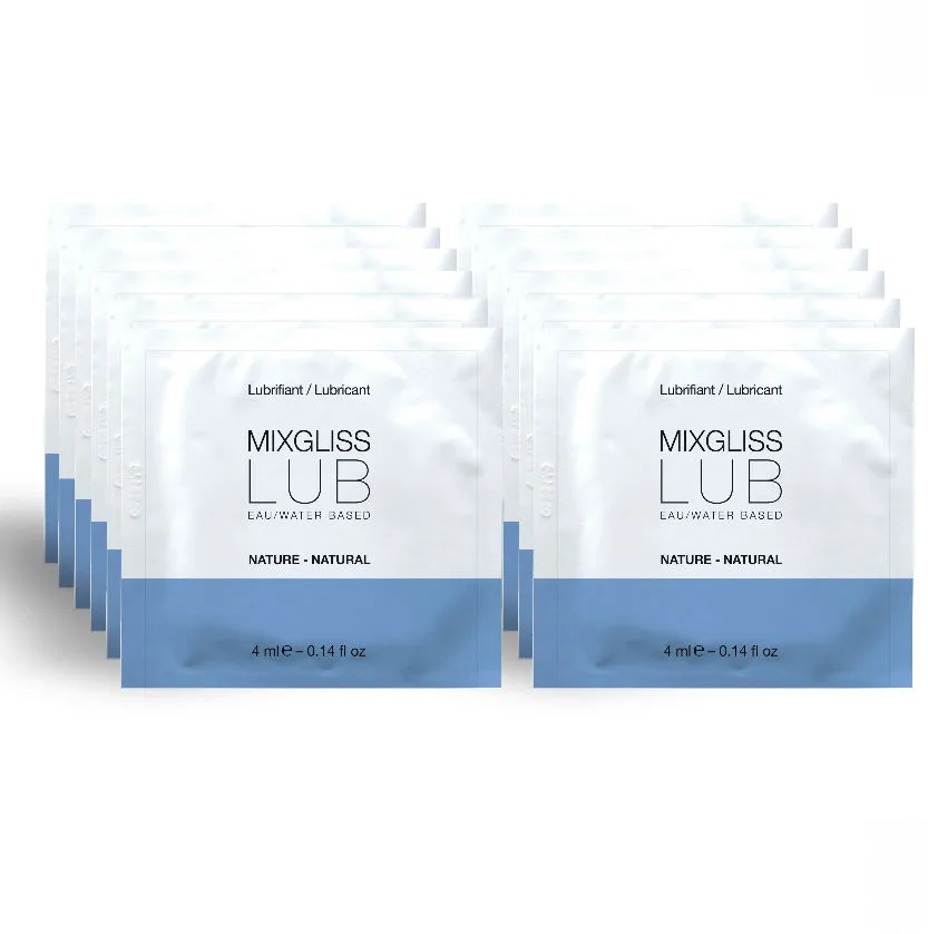 MIXGLISS - NATUURLIJK GLIJMIDDEL OP WATERBASIS 12 ENKELE DOSIS 4 ML