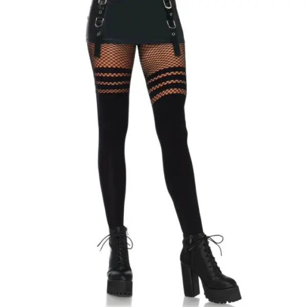 LEG AVENUE - PANTYHOUSE ZWARTE NETPANTY