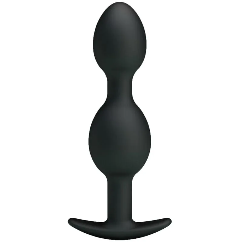 PRETTY LOVE - SILICONEN ANALE BALLEN 12,5 CM ZWART