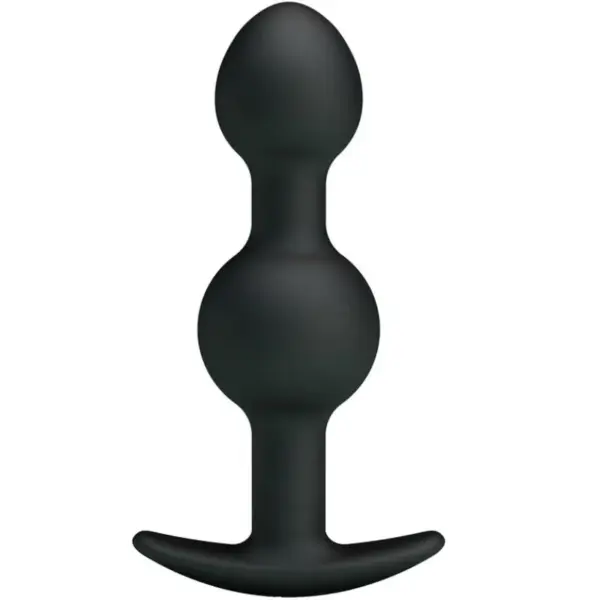 PRETTY LOVE - SILICONEN ANALE BALLEN SPECIALE STIMULATIE 10,3 CM ZWART