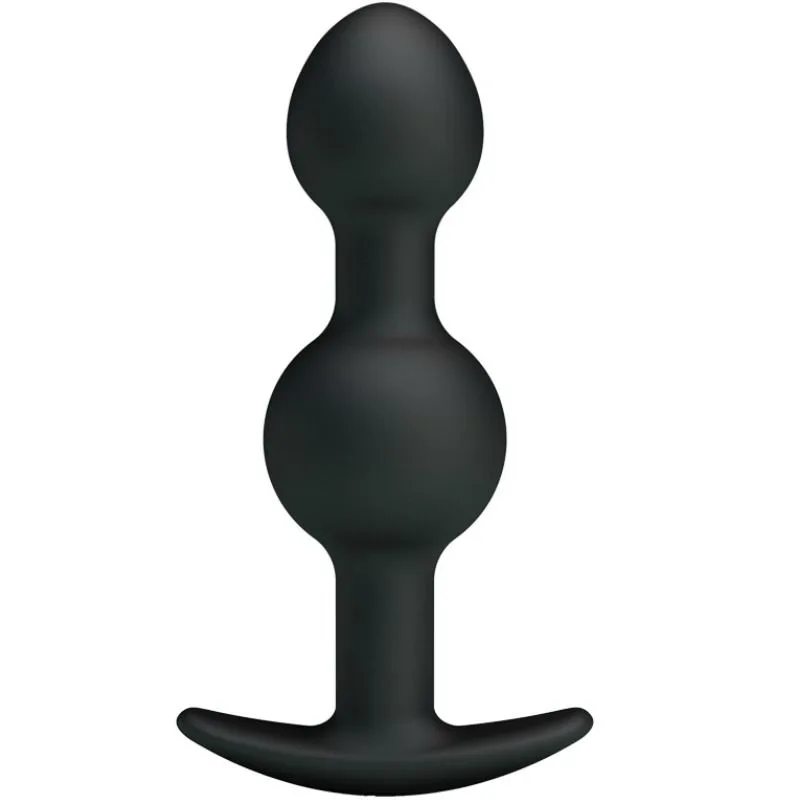 PRETTY LOVE - SILICONEN ANALE BALLEN SPECIALE STIMULATIE 10,3 CM ZWART