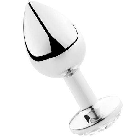 SECRETPLAY - TRANSPARANTE ALUMINIUM ANAAL PLUG 7 CM