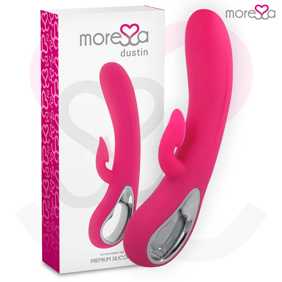 MORESSA - DUSTIN CLITORALE ZUIGING EN KRACHTIGE VIBRATIE PREMIUM SILICONEN OPLAADBAAR