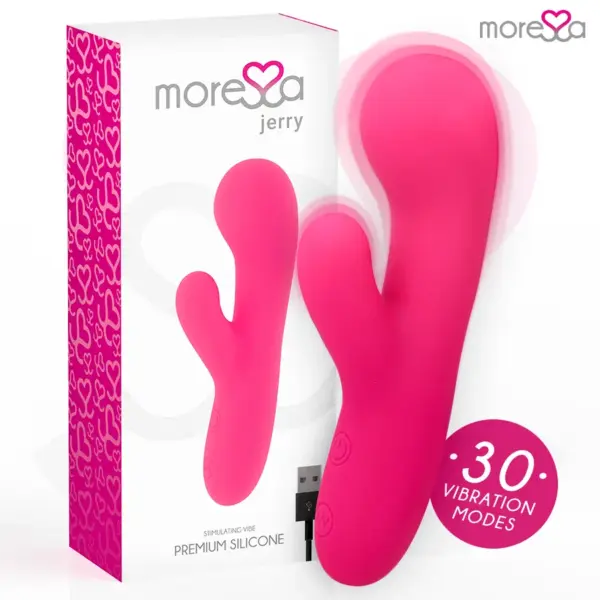 MORESSA - JERRY CLIP VIBRATOR GY SPOT CLITORIS PREMIUM SILICONE OPLAADBAAR