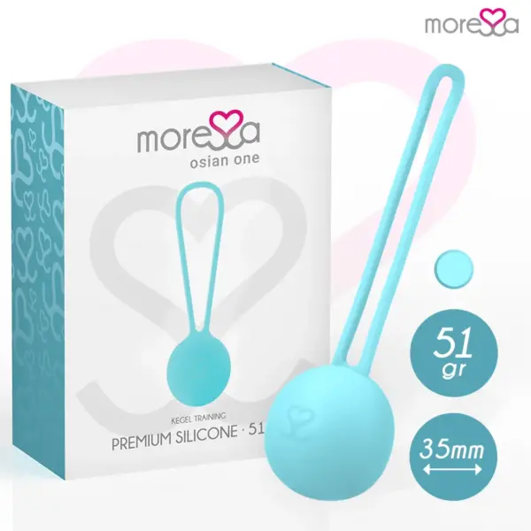 MORESSA - OSIAN ONE BEKKENBODEMTRAINING 51gr PREMIUM SILICONEN TURQUOISE