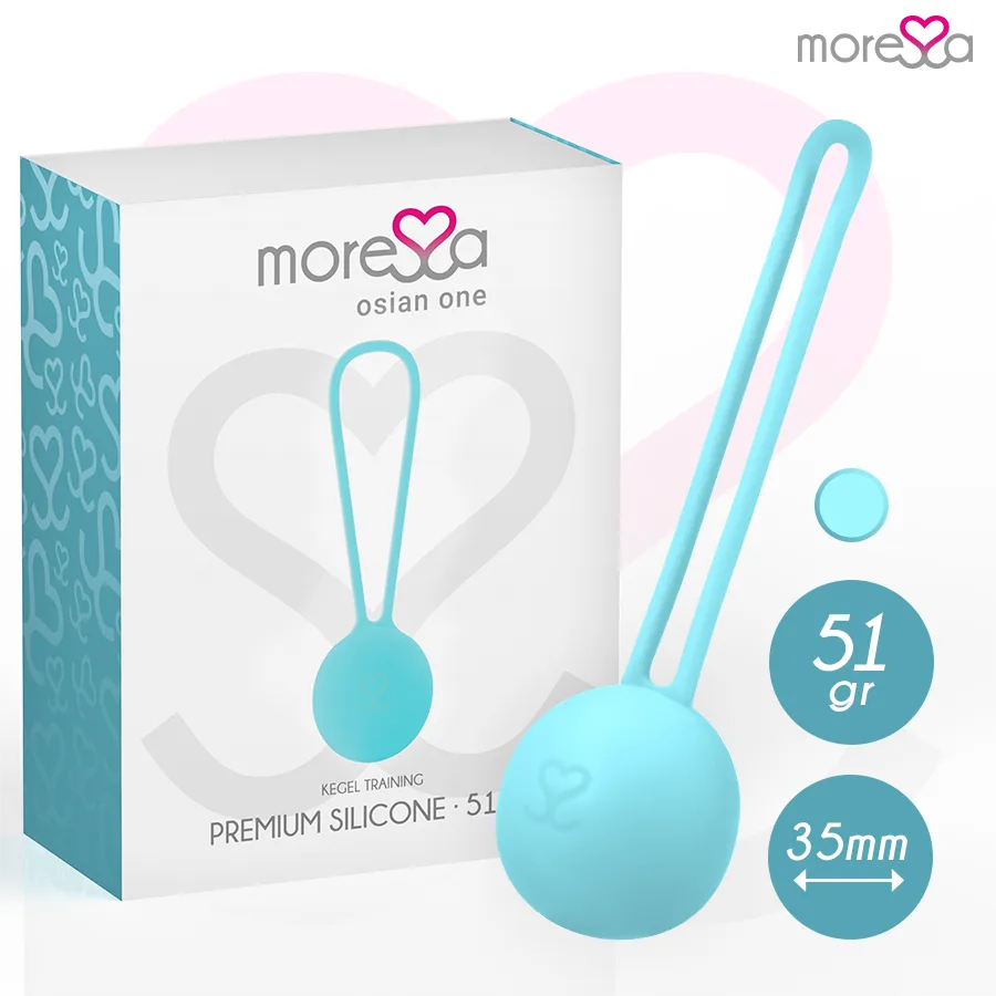 MORESSA - OSIAN ONE BEKKENBODEMTRAINING 51gr PREMIUM SILICONEN TURQUOISE