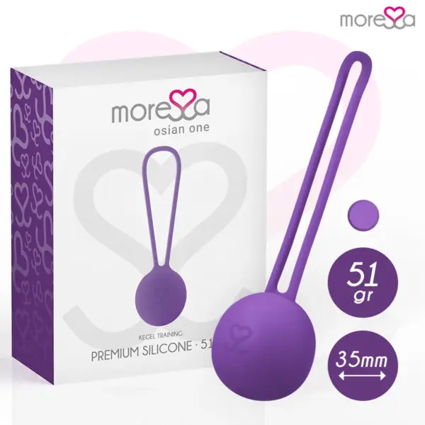 MORESSA - OSIAN ONE BEKKENBODEMTRAINING 51gr PREMIUM SILICONEN LILA