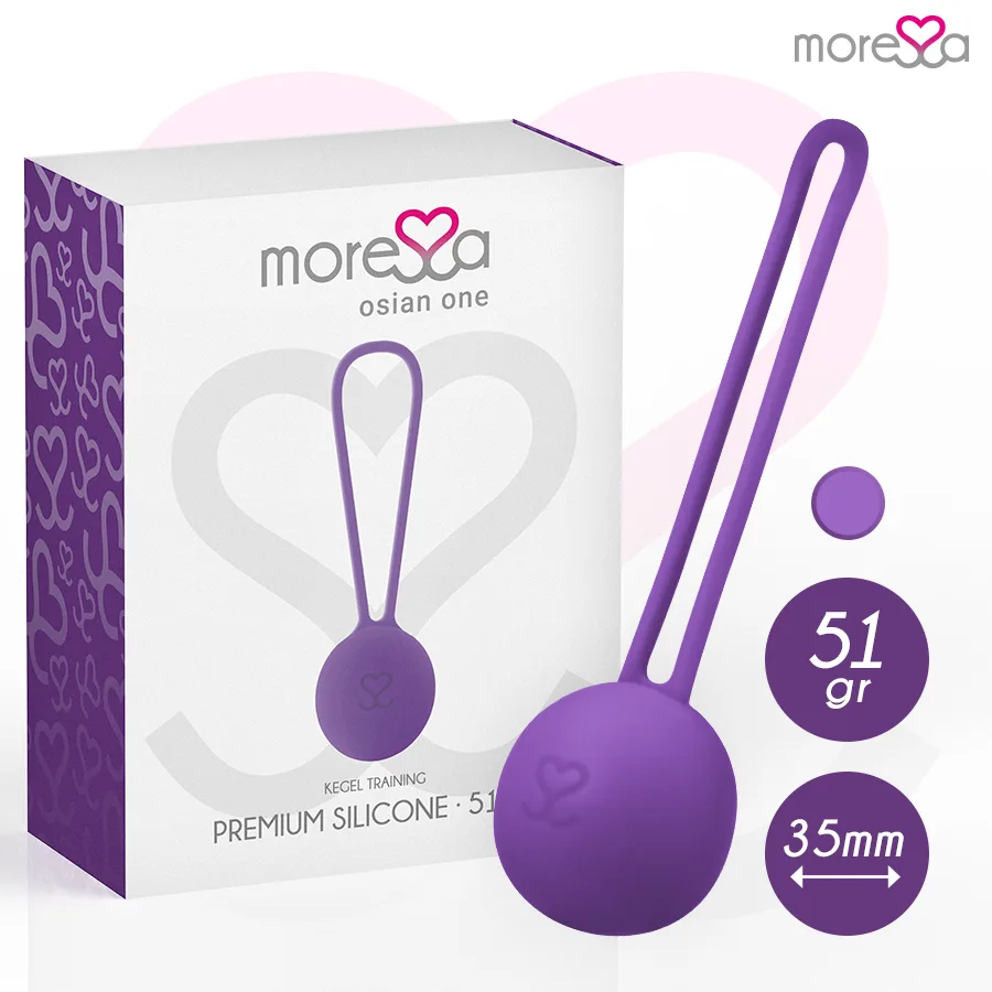 MORESSA - OSIAN ONE BEKKENBODEMTRAINING 51gr PREMIUM SILICONEN LILA